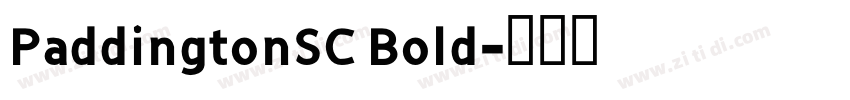 PaddingtonSC Bold字体转换